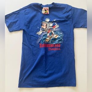 Vintage 90’s Disneyland Tomorrowland Blue T-Shirt M 10-12 NWT